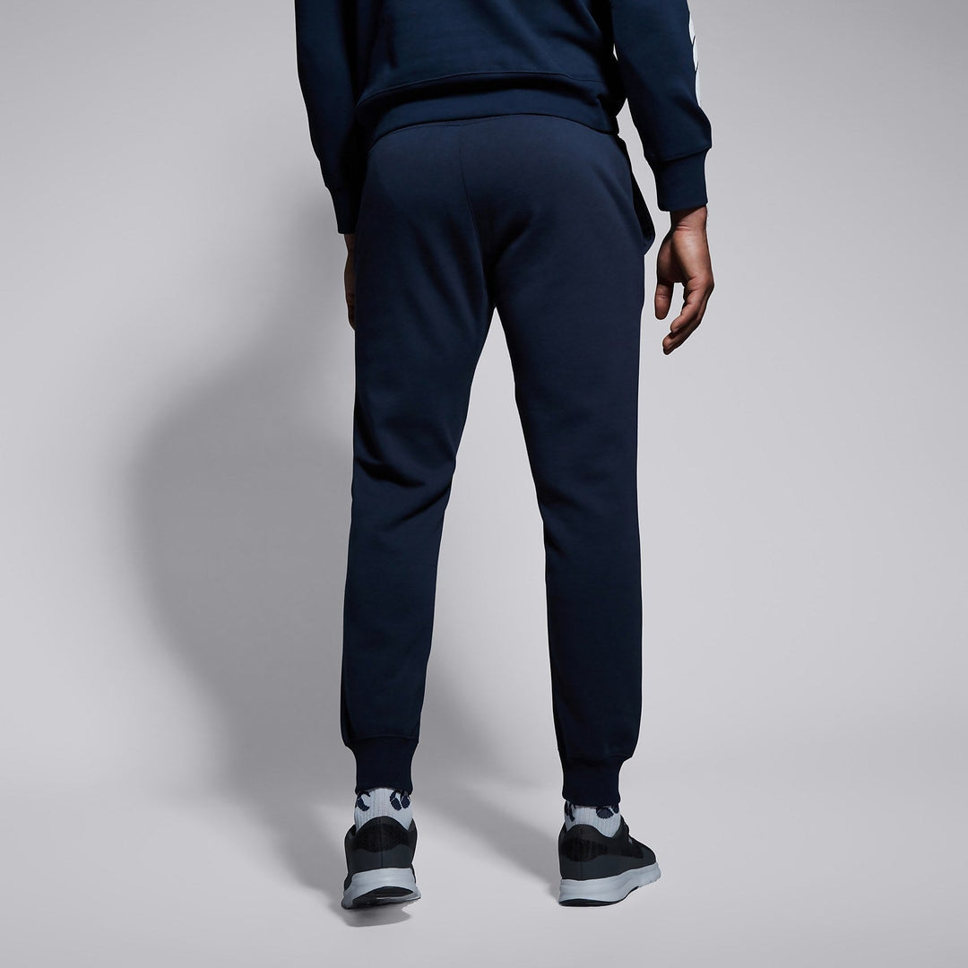 Pantaloni con polsini affusolati in pile Canterbury blu navy