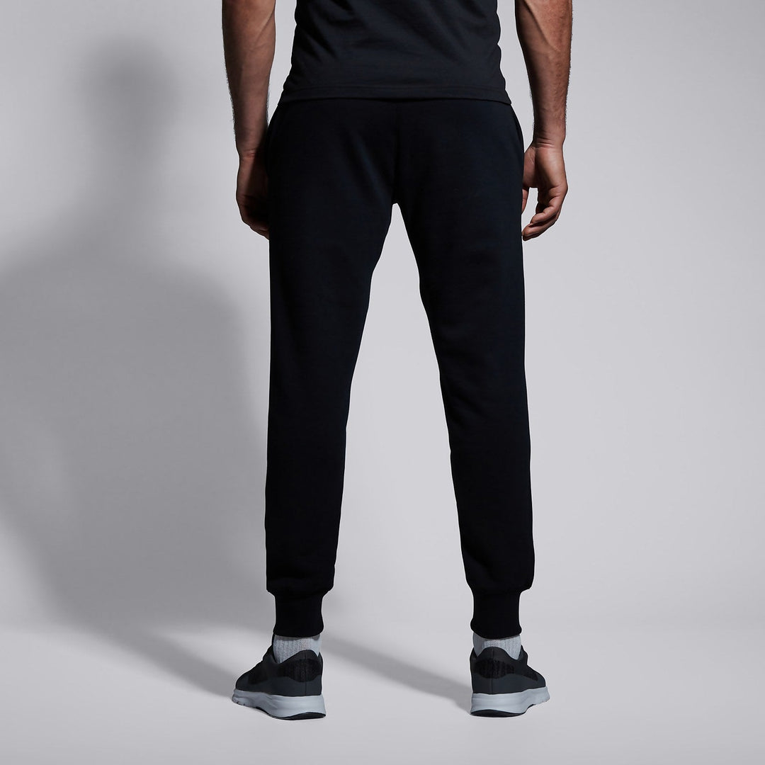 Pantaloni con polsini in pile affusolato Canterbury neri