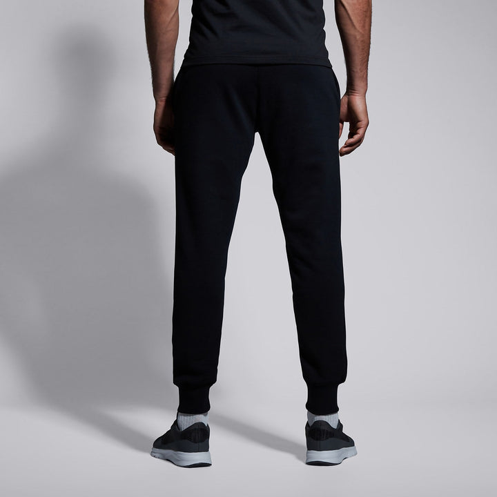 Pantaloni con polsini in pile affusolato Canterbury neri