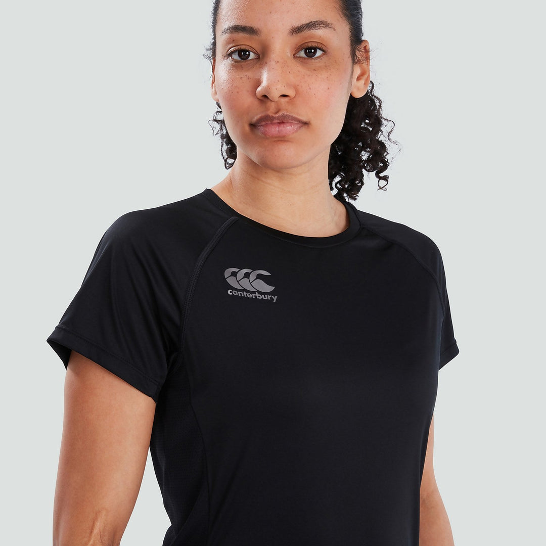 Canterbury Vapodri Super Light Tee Women Black/Grey