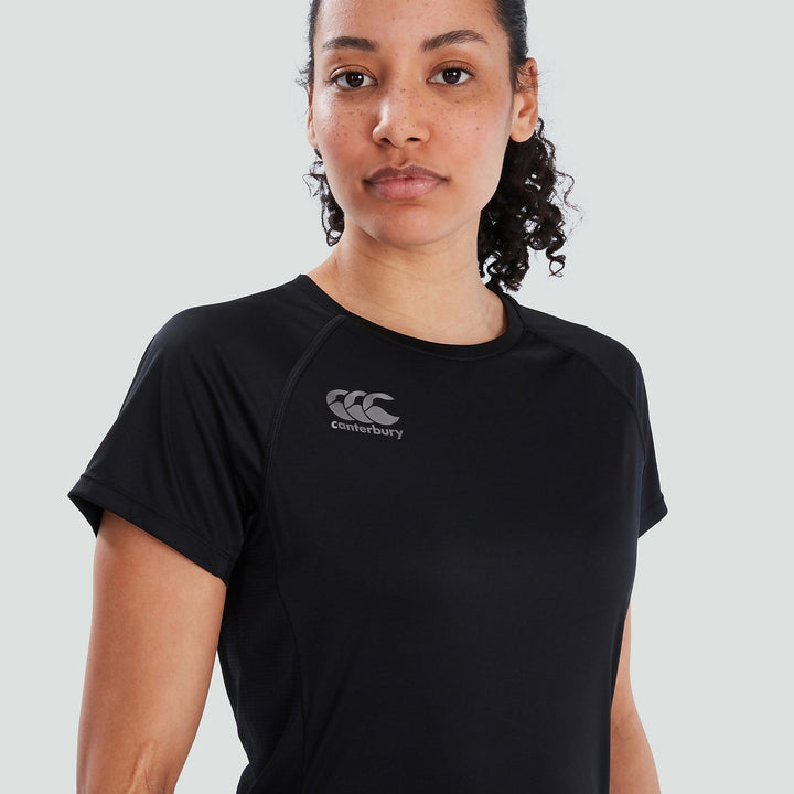 Canterbury Vapodri Super Light Tee Women Black/Grey