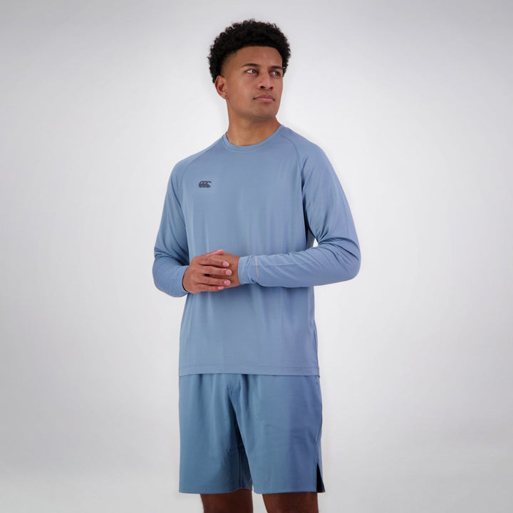 Canterbury Tempo+ Longsleeve Training T-Shirt Men Blue