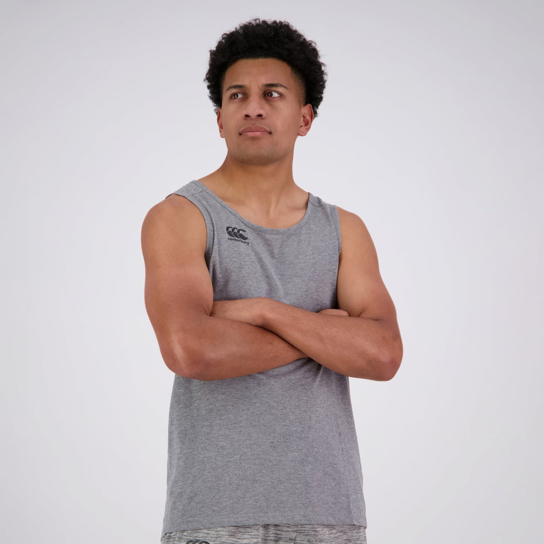 Canterbury Vapodri Tempo Singlet da uomo grigio mélange