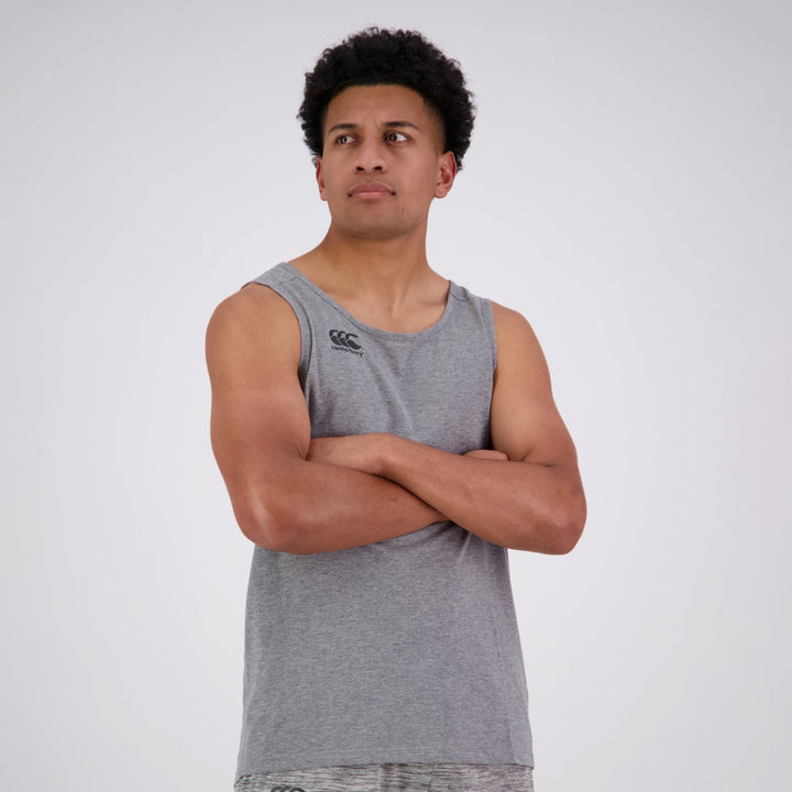 Canterbury Vapodri Tempo Singlet da uomo grigio mélange