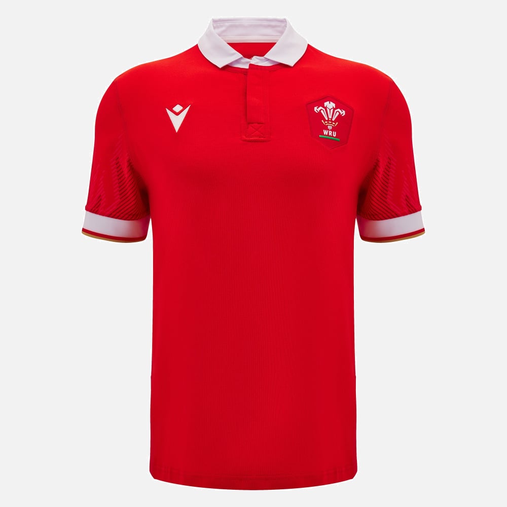 Macron Wales Rugby Cotton Home Shirt Men