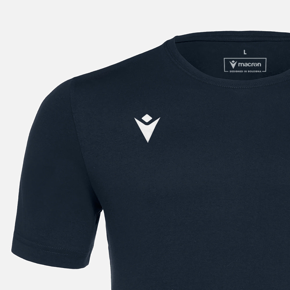 Macron Boost Hero Cotton T-Shirt Senior Navy