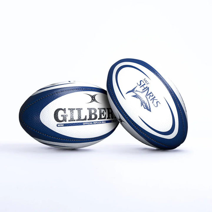 Gilbert Sale Sharks Mini Replica Rugby Ball