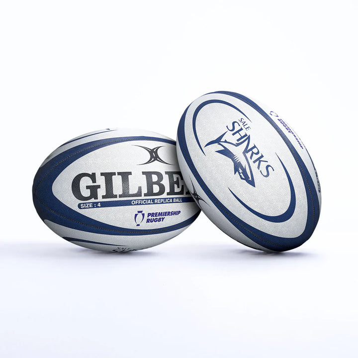 Gilbert Sale Sharks Replica Rugby Ball Size 4