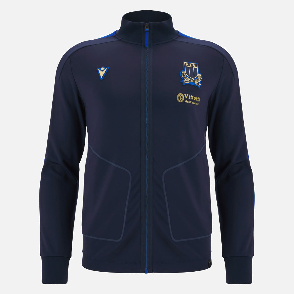 Macron Italy Rugby Athleisure Anthem Jacket 2025/26