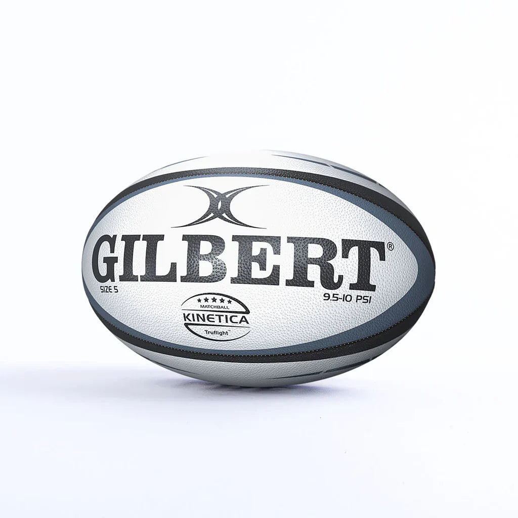 Gilbert Kinetica Match Rugby Ball Black Size 5