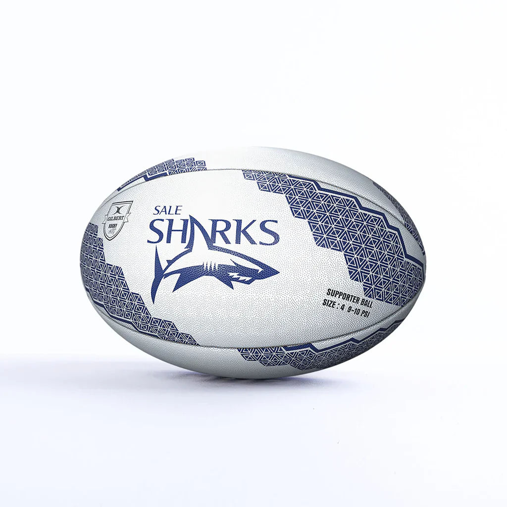 Gilbert Sale Sharks Supporter Rugby Ball Size 4