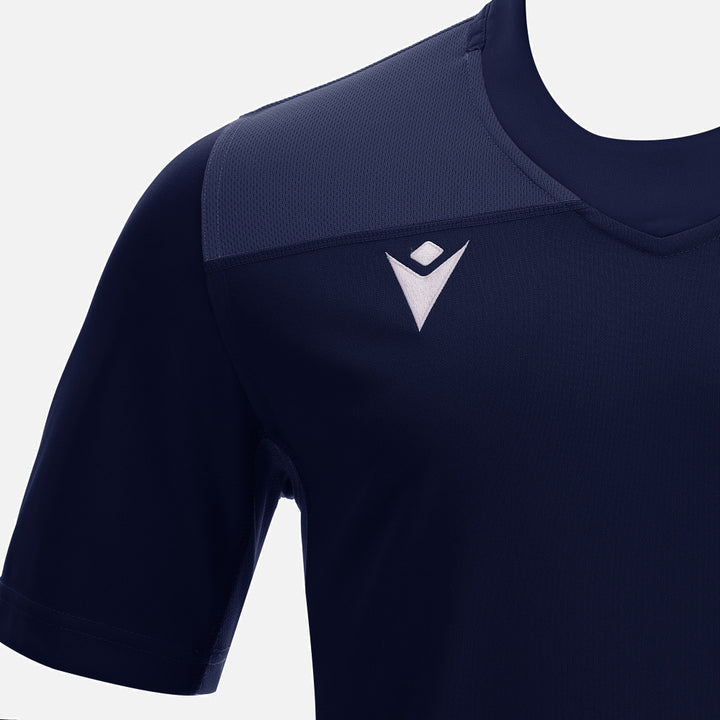 Maglia da rugby Macron Peridot blu navy per bambini
