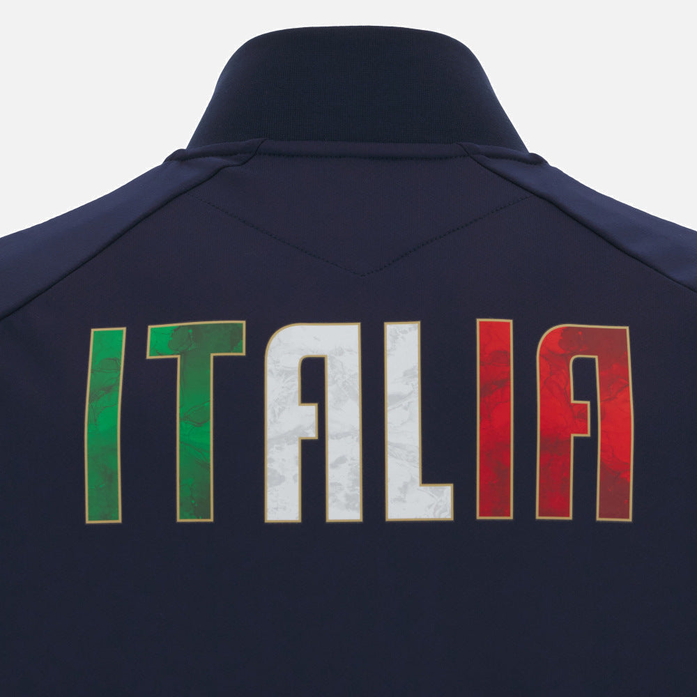 Macron Italy Rugby Athleisure Anthem Jacket 2025/26
