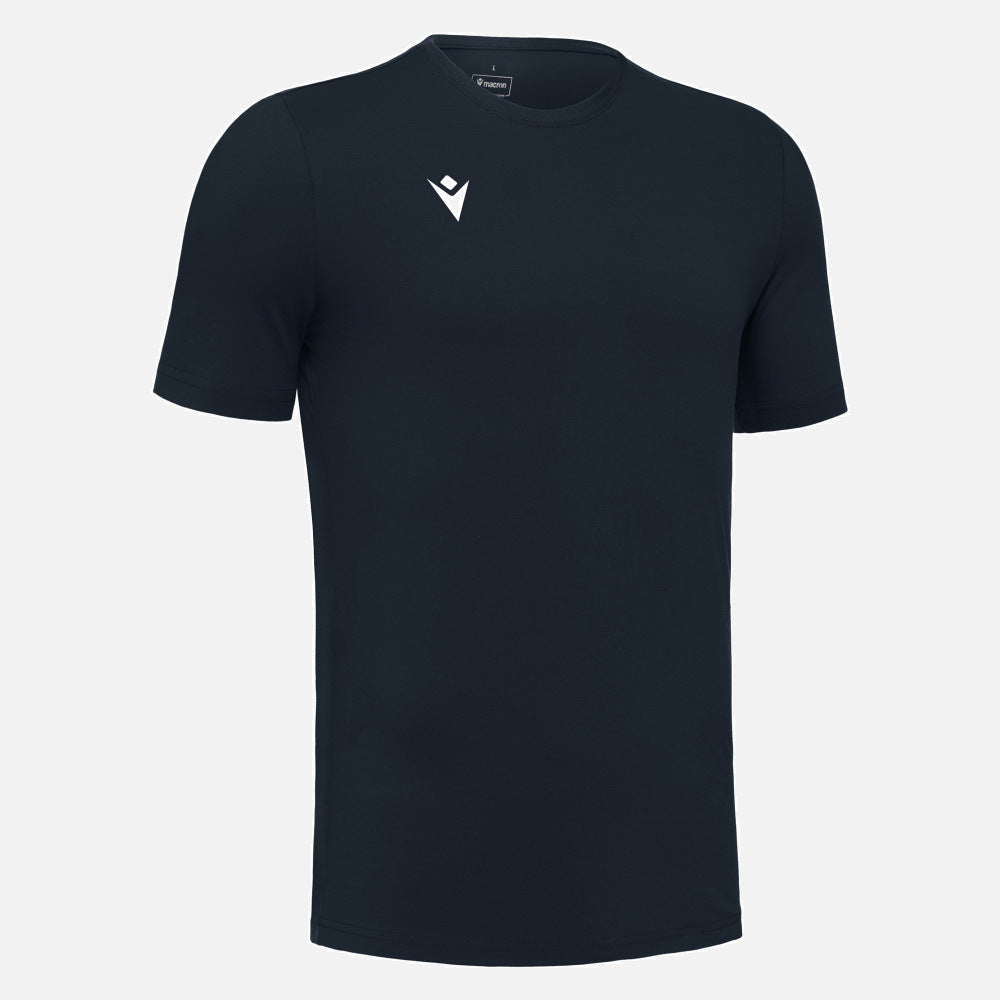 T-shirt Macron Boost Hero en coton pour enfant, bleu marine