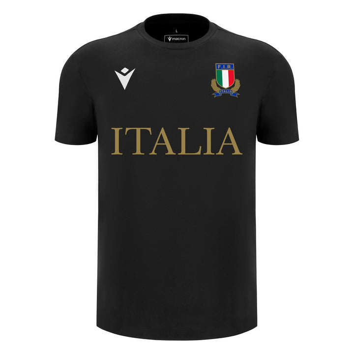 Macron Italy Rugby Fan Line Cotton T-Shirt 2025/26 Senior