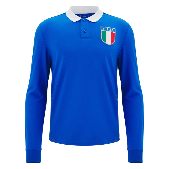 Macron Italy Rugby Fan Line Long Sleeve Shirt 2025/26 Senior