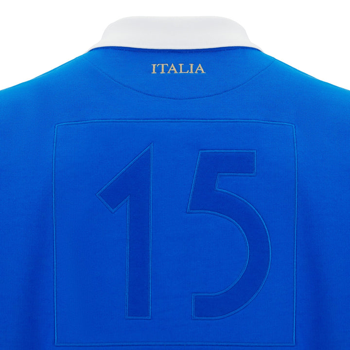 Macron Italy Rugby Fan Line Long Sleeve Shirt 2025/26 Senior