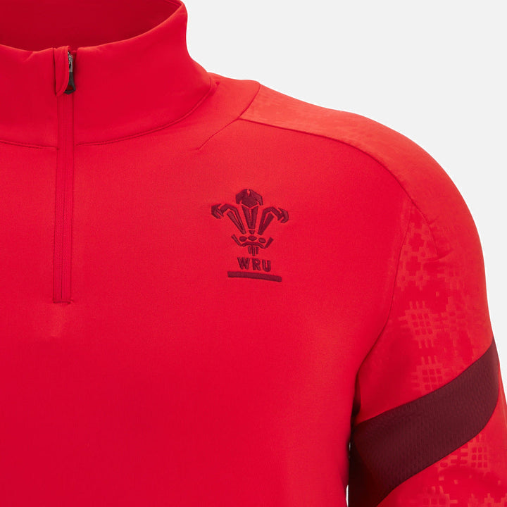 Macron Rugby Wales 2025/26 1/4 Zip Training Top Men