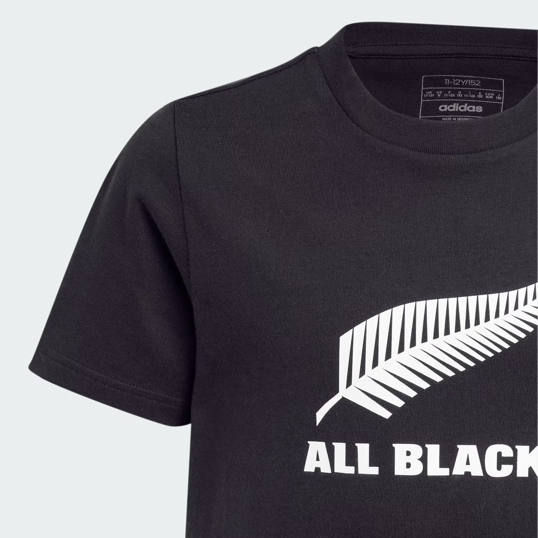 Maglietta con logo adidas All Blacks per bambini