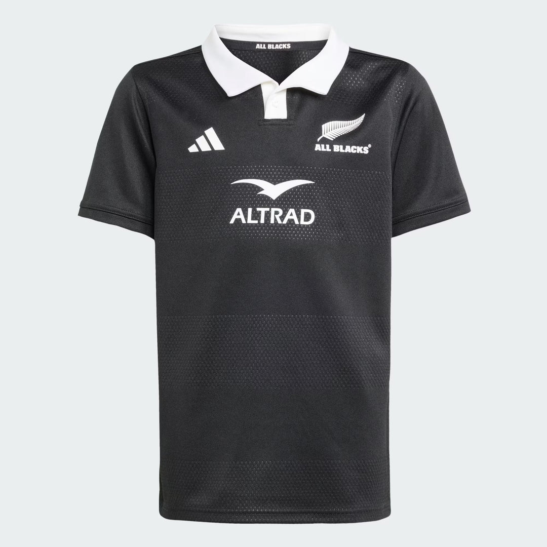 Maglia da rugby adidas All Blacks Home per bambini 2025