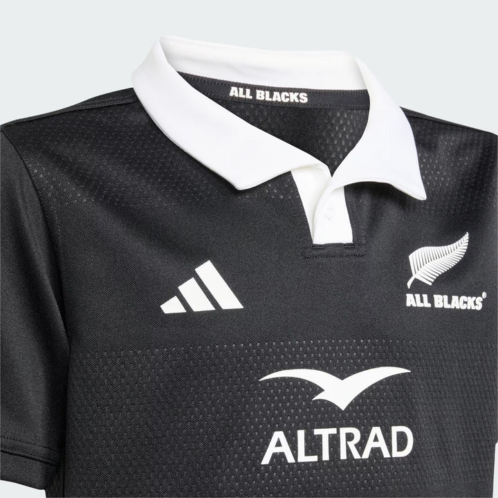 Maglia da rugby adidas All Blacks Home per bambini 2025