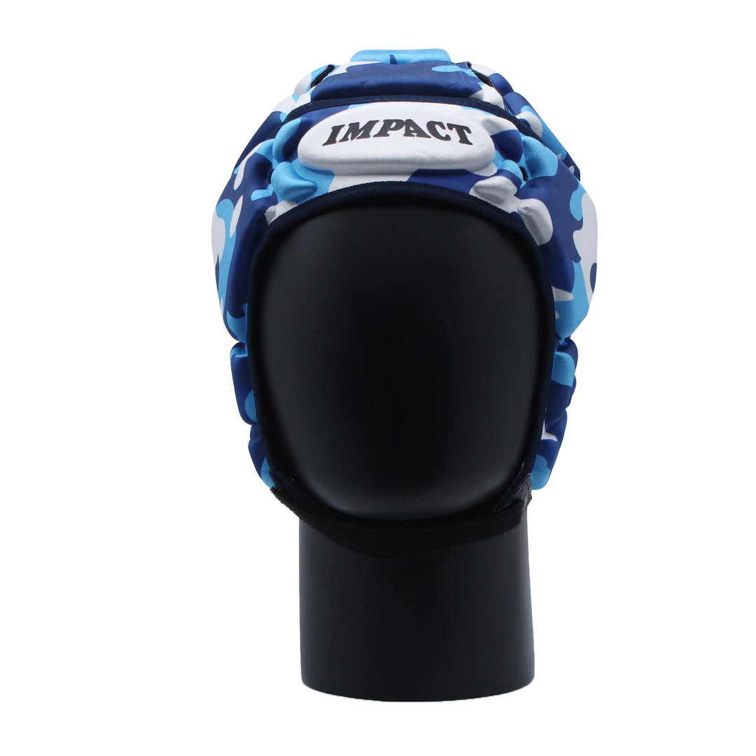 Impact Rugby Camo Blue Headguard