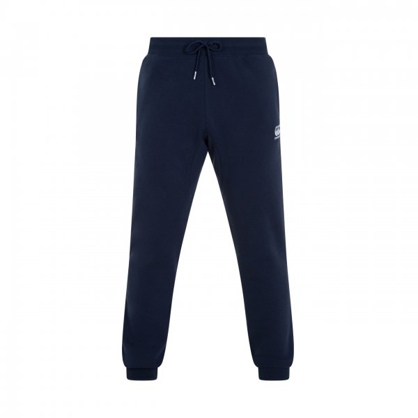 Pantaloni con polsini affusolati in pile Canterbury blu navy
