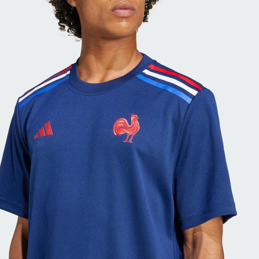 Maglietta Adidas France Rugby Home Supporter da uomo