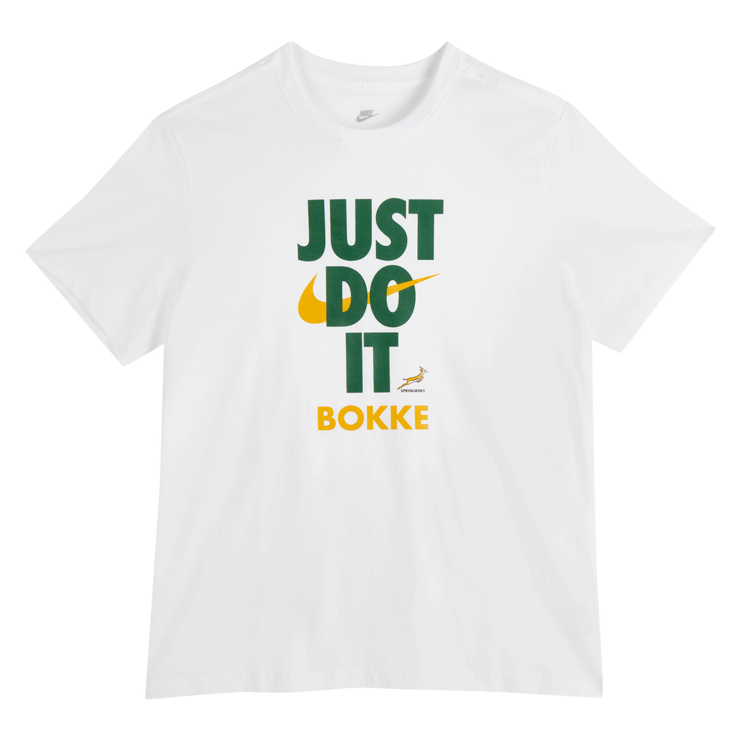 T-shirt Nike Springboks Just Do It pour homme, blanc