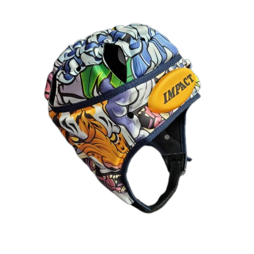 Caschetto Impact Rugby Comic Tiger