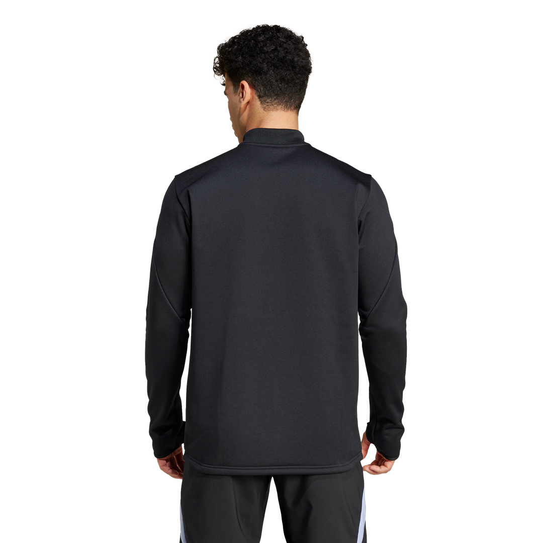Maglia da rugby a maniche lunghe Adidas All Blacks da uomo, blu scintilla