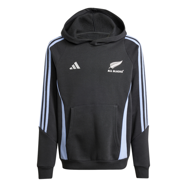 Felpa con cappuccio da rugby Adidas All Blacks per bambini, blu scintilla