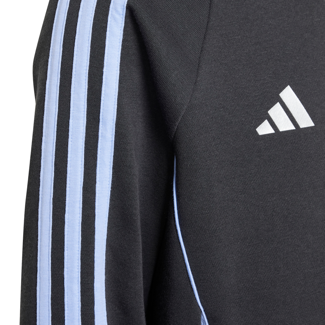 Felpa con cappuccio da rugby Adidas All Blacks per bambini, blu scintilla