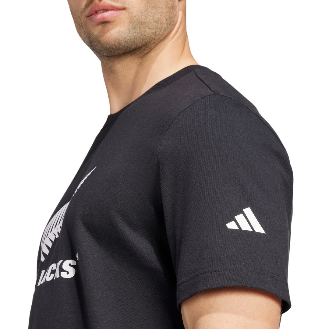 Maglietta adidas All Blacks Logo Uomo Nera