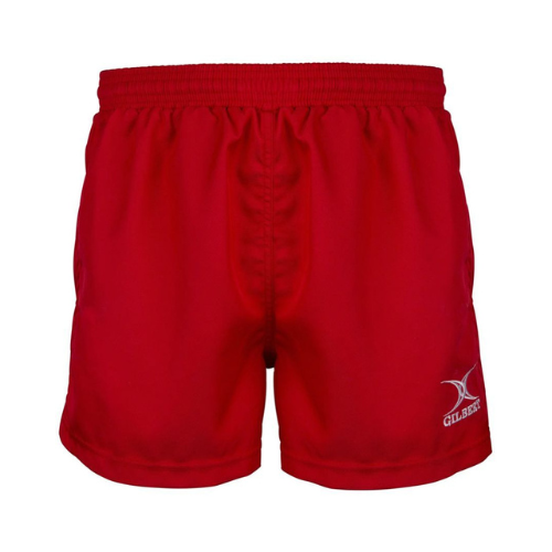 Gilbert Kiwi Pro Rugby Shorts Red (with Pockets)
