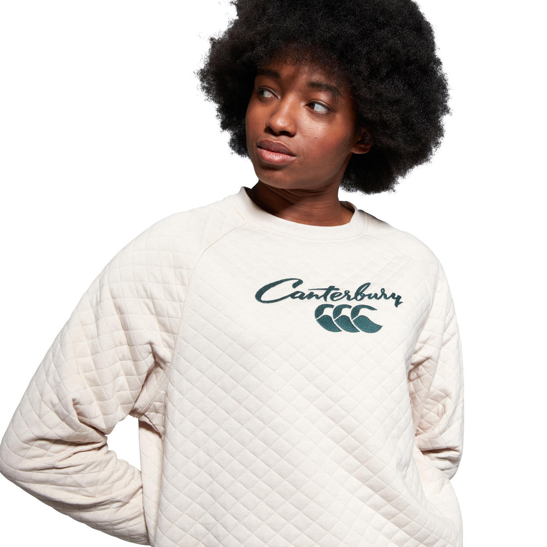 Canterbury Scene-Set Crew Sweater Women’s Beige