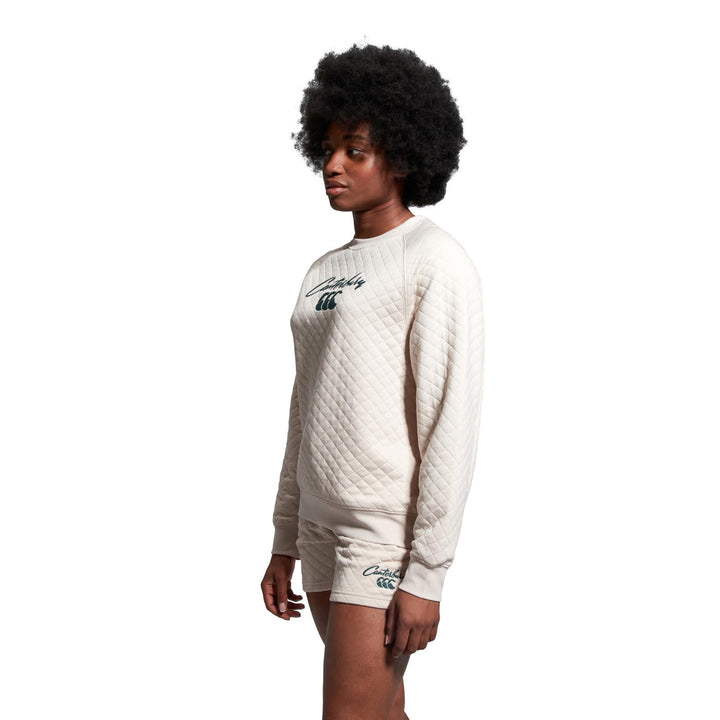 Canterbury Scene-Set Crew Sweater Women’s Beige