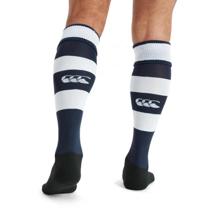 Calzini Canterbury Team Hooped blu navy/bianchi per bambini