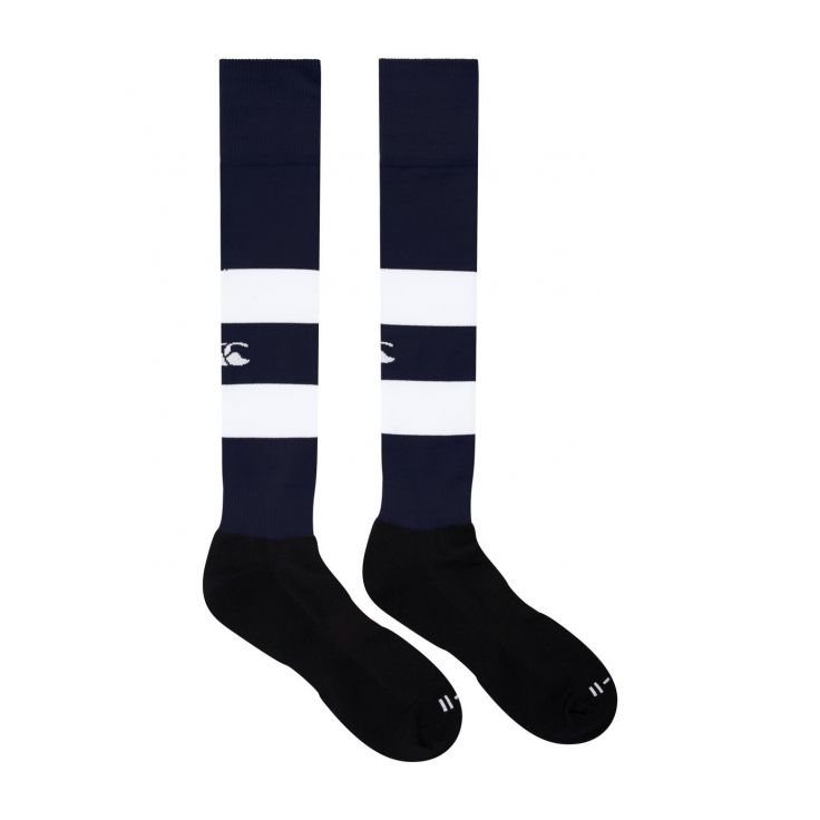 Calzini Canterbury Team Hooped blu navy/bianchi per bambini