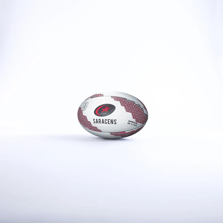 Gilbert Saracens Supporter Rugby Ball Size 5