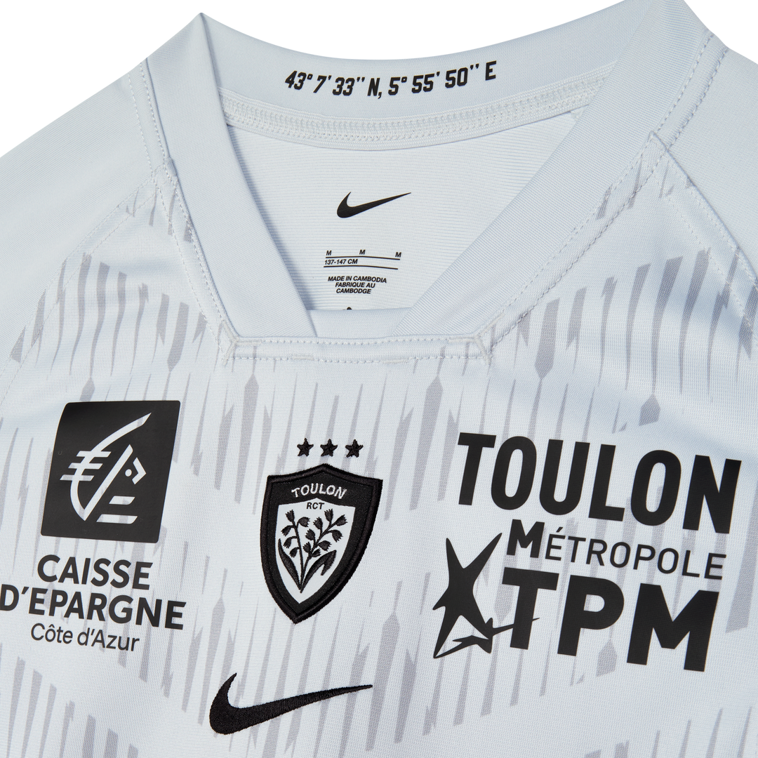 Maglia da rugby Nike RC Toulon Stadium per bambini da trasferta