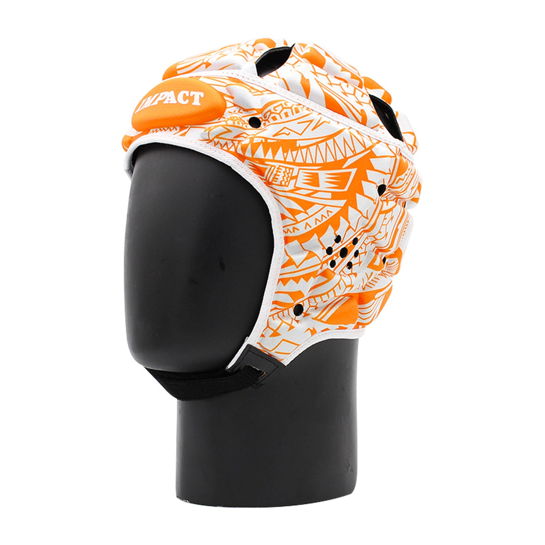 Caschetto Impact Rugby Tribal Flower Orange