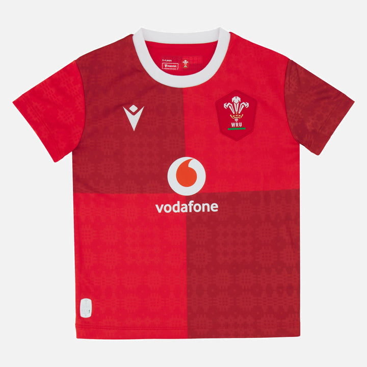 Macron Wales Rugby Replica Home Shirt 2025/26 Kids