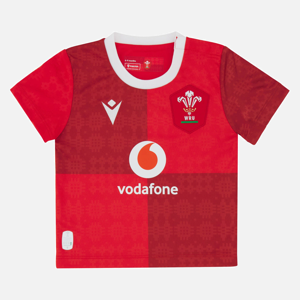 Macron Wales Rugby Replica Home Shirt 2025/26 Baby