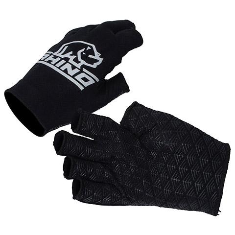 Gants demi-doigts Rhino noirs