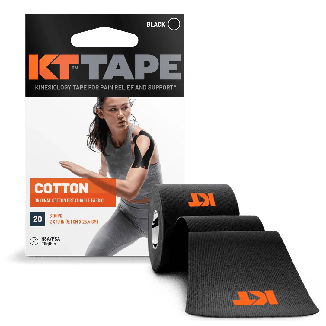 KT Tape Original Voorgesneden (5 x 25 cm) – 20 pièces – 5 mètres
