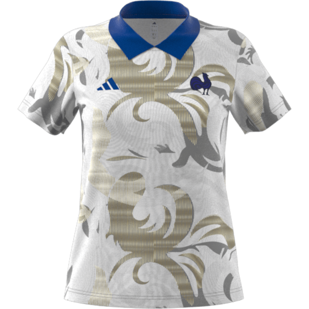 adidas France Rugby Women’s Pre-Match Shirt RWC 2025
