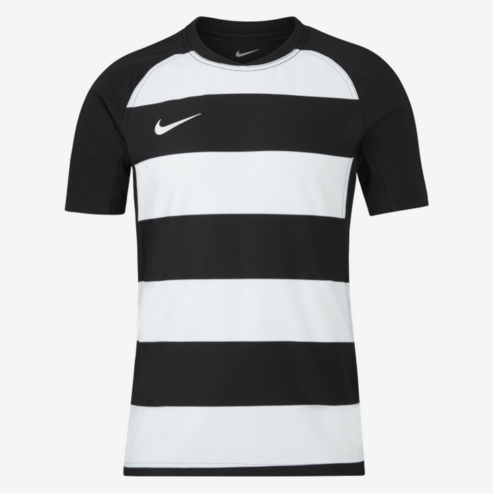 Maillot de rugby Nike Hoop pour homme, noir et blanc