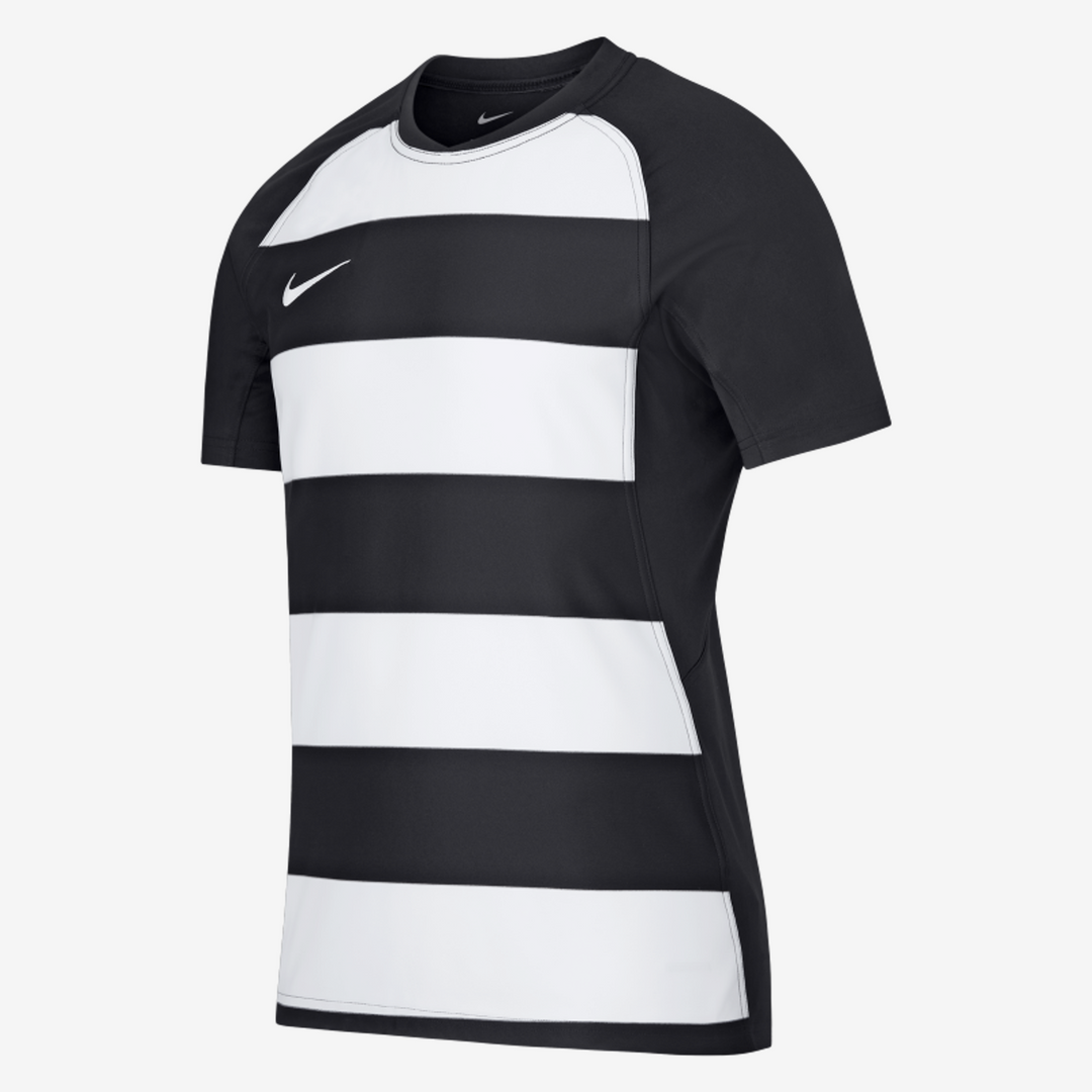 Maillot de rugby Nike Hoop pour homme, noir et blanc