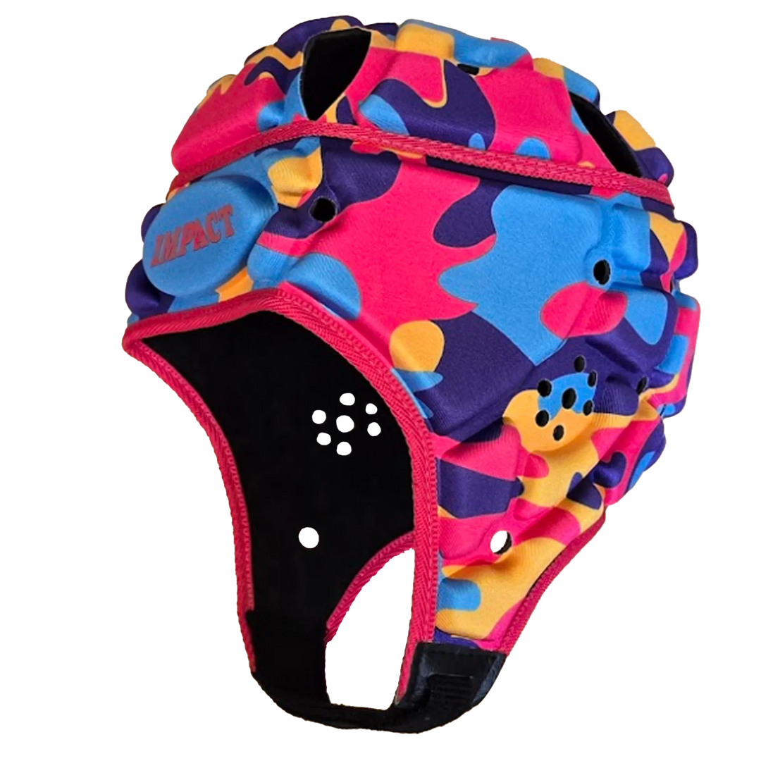 Impact Rugby Camo Multi Colour Headguard